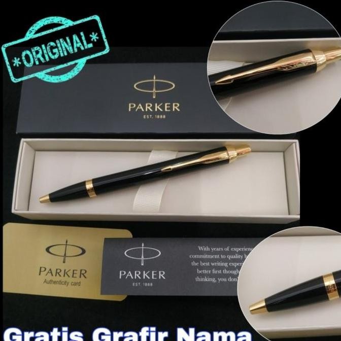 

tersedia pulpen parker im ballpoint new black ct original + free grafir laser