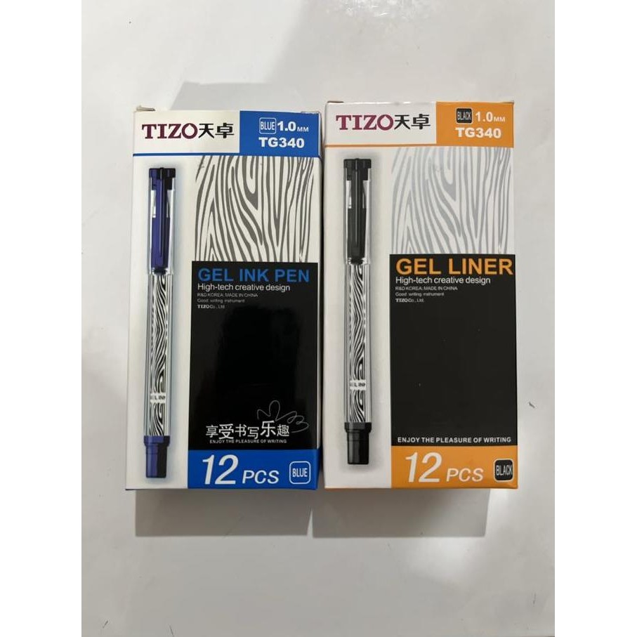 

tersedia pulpen tizo tg340 gel pen 1.0mm original - 1 lusin isi 12pcs
