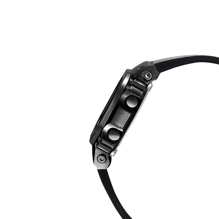 Zjs Jam Tangan Wanita Casio G-Shock Gm-S5600Sb-1Dr Square Metal Covered Ladies Black Digital Dial Bl