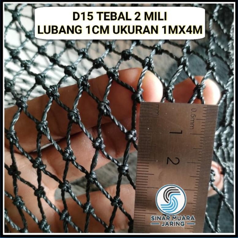 Jaring PE Tebal lubang 1cm 1mx4m/Jaring Ayam Tebal/Jaring Pagar Ayam Tebal/Jaring tutup kolam ikan