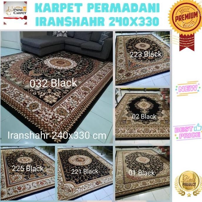 karpet besar semi turki ukuran 240x330 karpet hitam karpet iranshahr