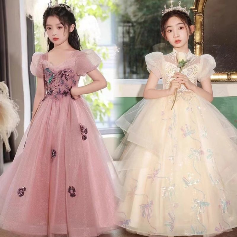 【Nyaman tanpa terasa tebal.】Sewa Gaun Formal Anak Gaun Putri Musim Dingin Gaun Anak Perempuan Kostum