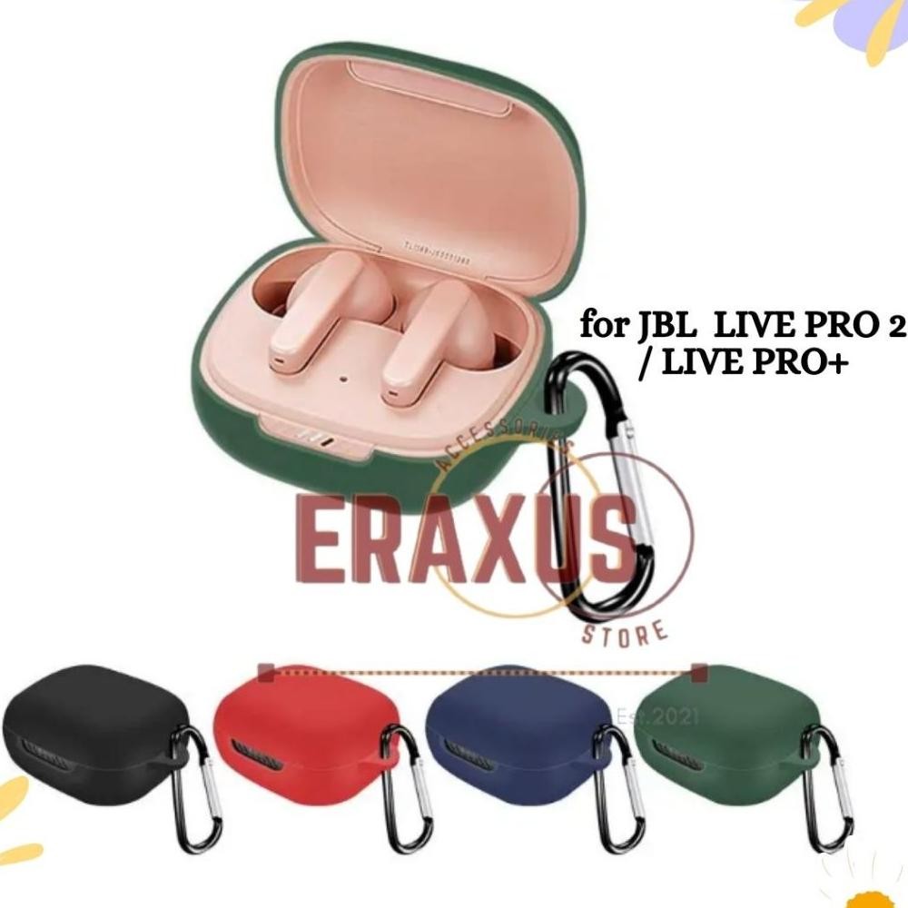 [PROMO KEMBAR] [Eraxus] Case JBL Live Pro PLUS / JBL Live Pro 2 Pelindung Earphone Premium Soft Sili
