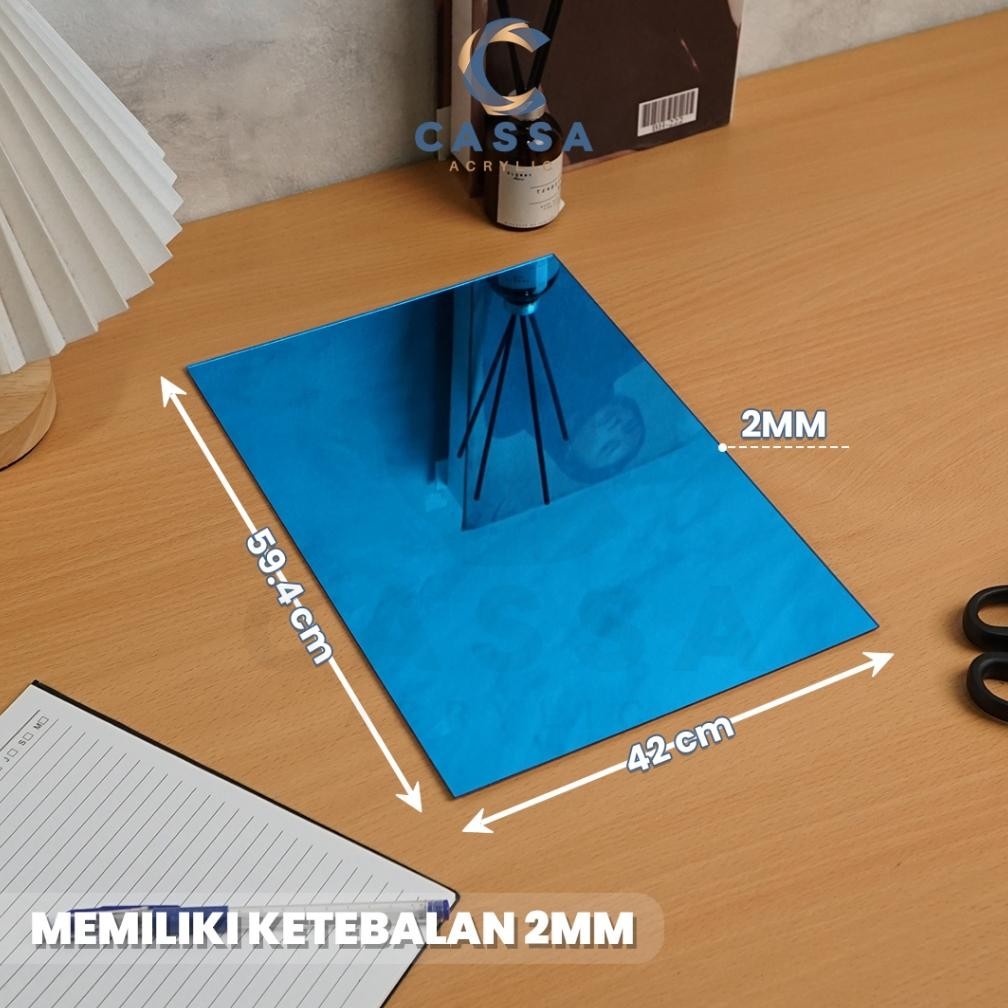 

Limited - Akrilik Lembaran Mirror A2 2mm / Acrylic Sheet Gold Silver Rose Gold Merah Biru / Lembaran Akrilik Kaca ,.