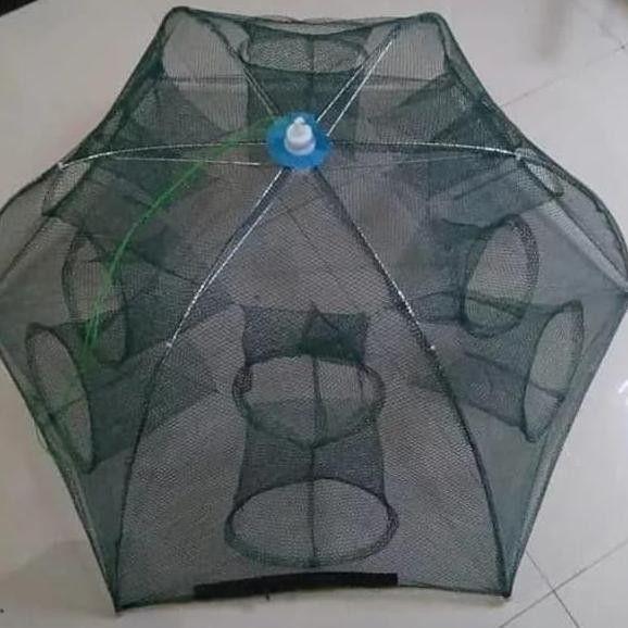 Jaring Perangkap jebakan kepiting udang ikan 12 lubang pancing