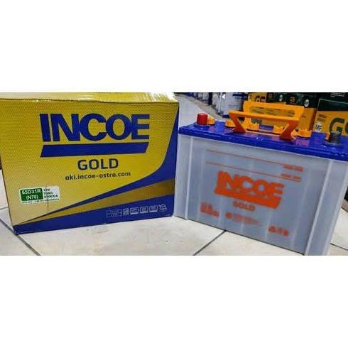 Incoe Gold 75D31R 12V 75A Aki Mobil 12 Volt 75 Ampere Astra Otoparts Tegangan 12V Kapasitas 75A Daya