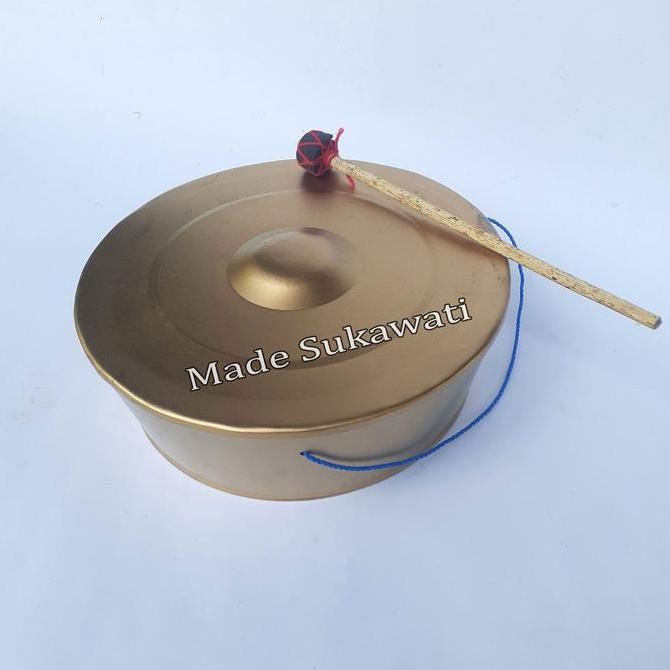 ```````] Alat musik Gong mini bali 19cm mainan anak tradisional