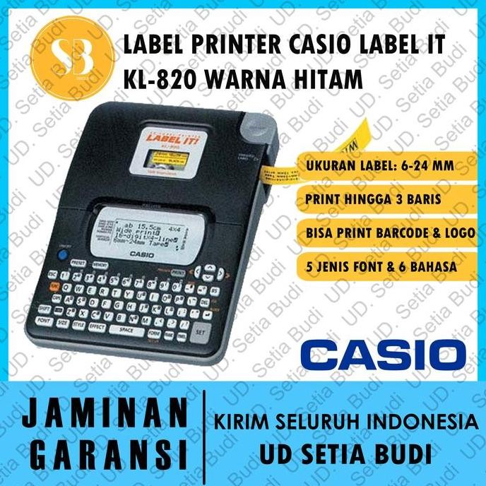 

LABEL PRINTER CASIO KL-820 ORIGINAL DAN TERPERCAYA