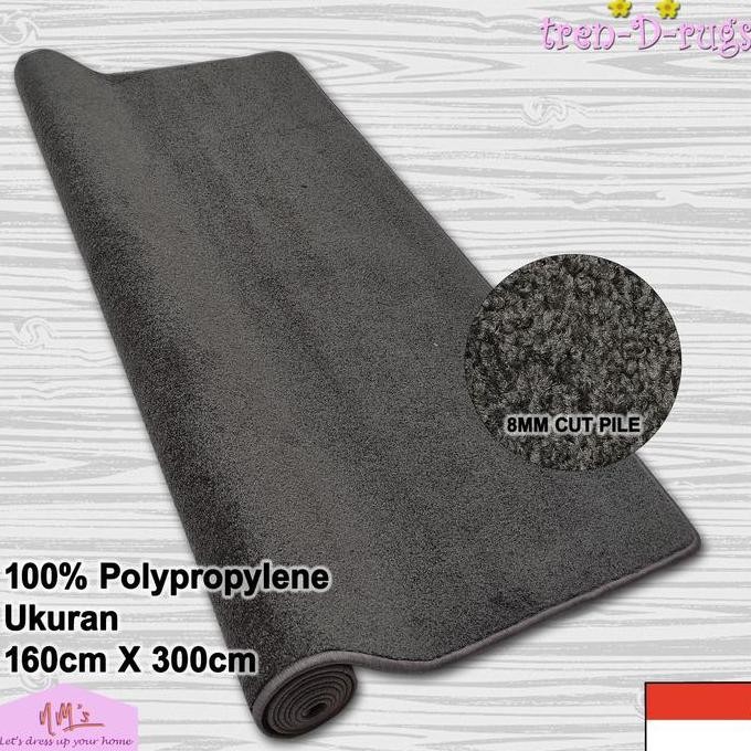 Karpet permadani polos jumbo bulu tebal alas ruang tamu minimalis NMs