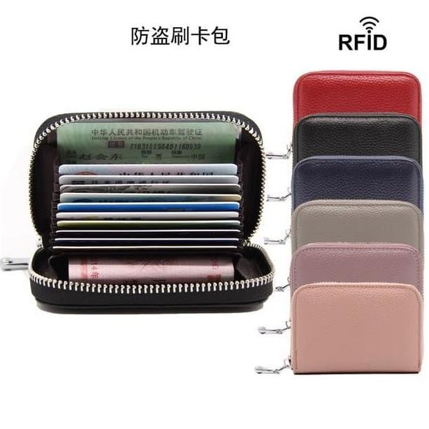

Sale Dompet Kartu Card Holder Kulit Organizer Anti Rfid Impor Ae34
