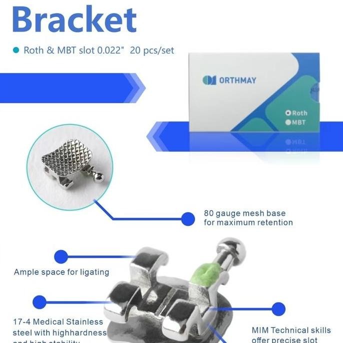 Braket Comfort Mini Roth / Behel Gigi Perawatan / perapih gigi