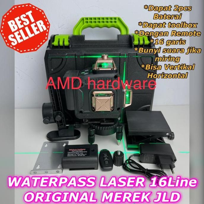 Waterpass Digital Laser Level Cross 5 Line Jld Alat Ukur Siku Garisan