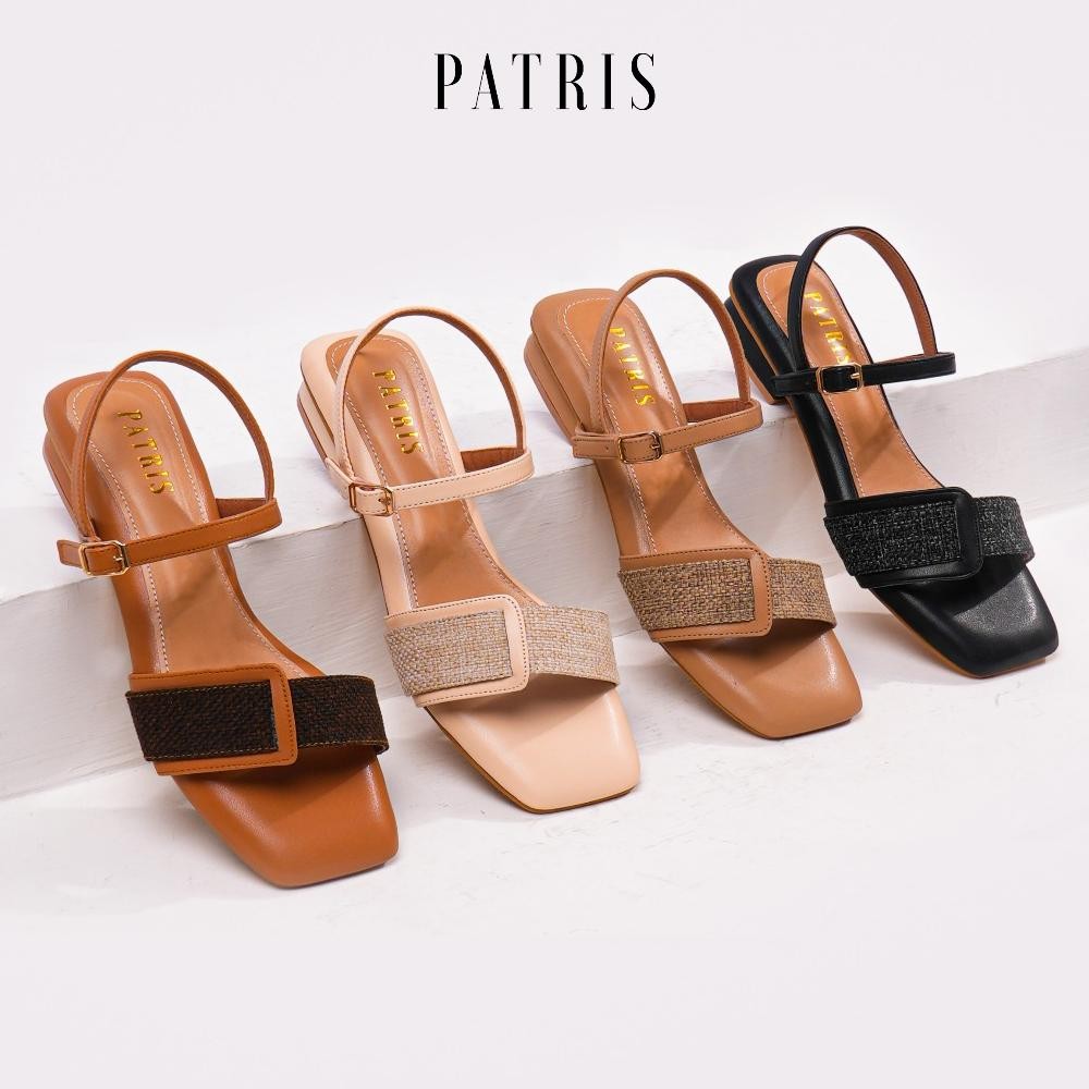 Cuci Gudang gf-5 PATRIS Milea Sandal Wanita Heels / Hak 3 Cm Original Sale