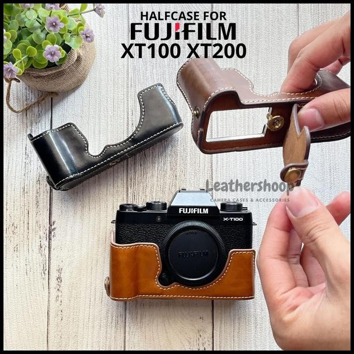 Fujifilm XT200 Fuji X-T200 Half Case Leather