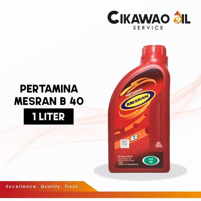 promo mesran b sae 40 pelumas mesin diesel 1 liter - oli industri