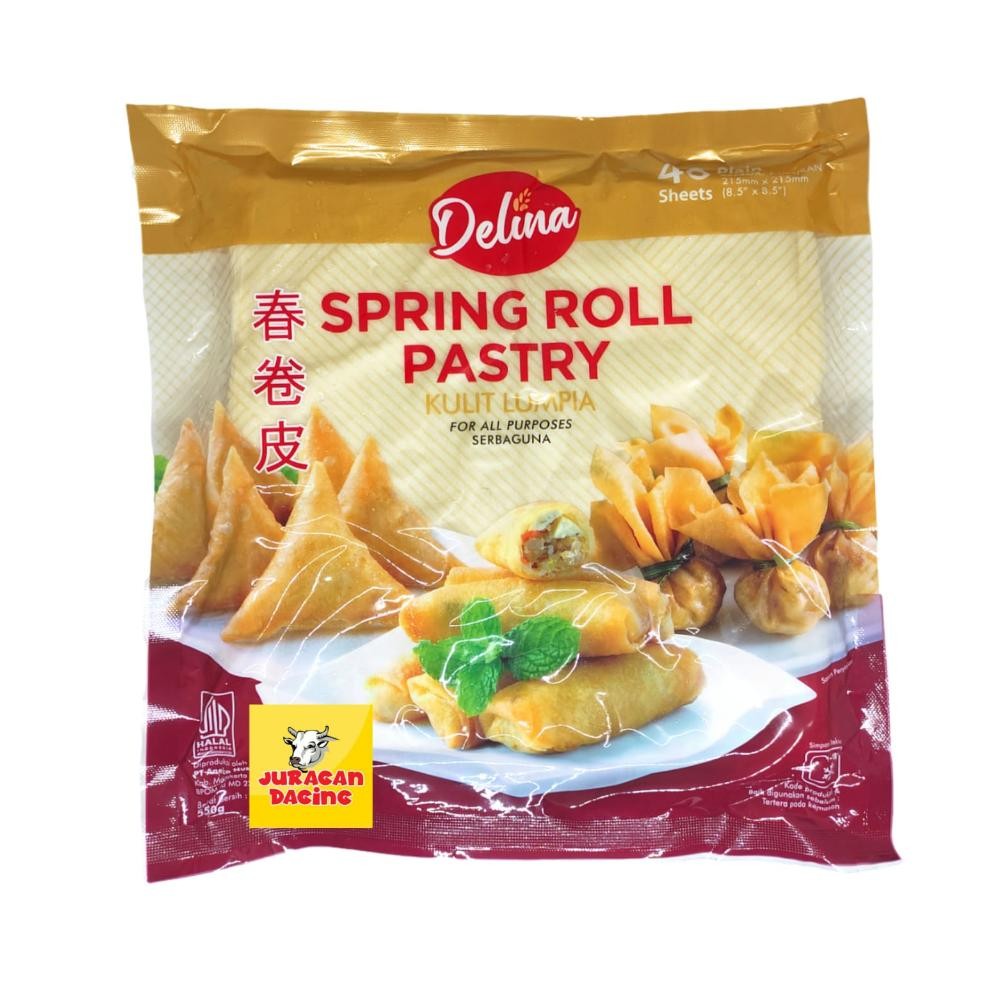 

Promoo!! Delina Spring Roll Pastry Kulit Lumpia 550gr