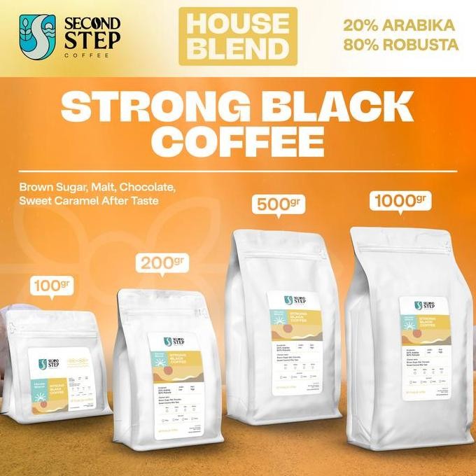 

original kopi espresso blend strong - biji/bubuk kopi hitam premium kopdar coffee beans 250gr