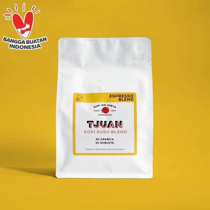 

original kopi tjuan 1kg - blend kopi susu espresso manual brew & mesin kopi