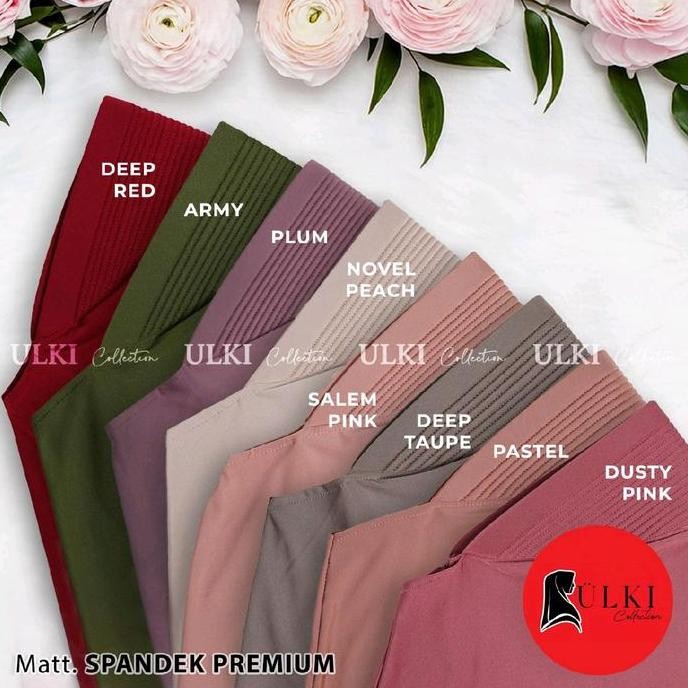 HIJAB SPORT / BERGO INSTANT/ BERGO SEKOLAH/ KERUDUNG POLOS / PET TEBAL/ HIJAB ULKI COLLECTION SPANDE