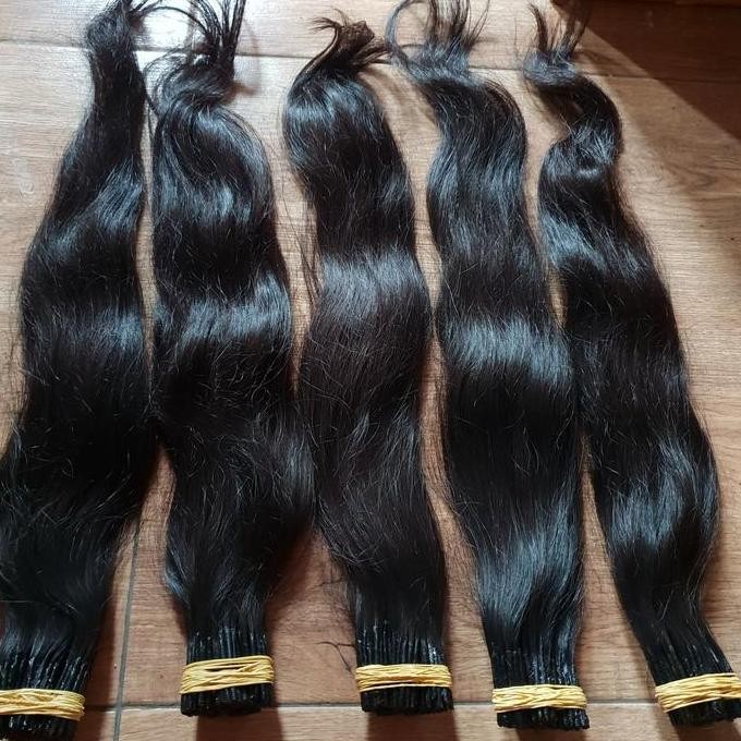 Hair Extension Rambut Sambung 60Cm Human Hair Rambut Asli