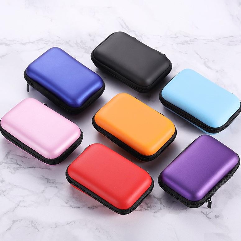[PROMO KEMBAR] Persegi Panjang Case For Earphone Charger Bluetooth Headset Kabel Data