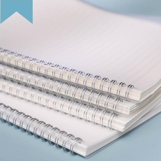 

Sp A6 A5 B5 A4 Grid/Line/Blank Spiral Notebook Transparant 80 Lembar Note Book Buku Tulis Jurnal