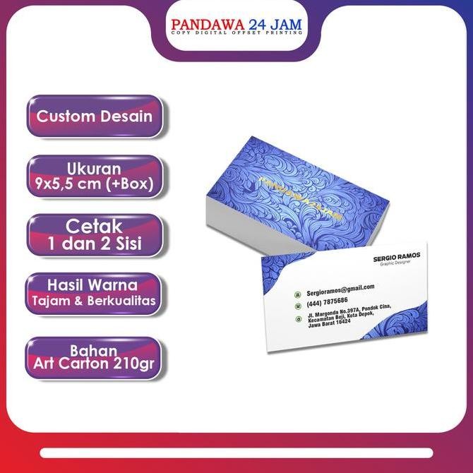 

Special Kartu Nama Art Carton 210G | 5.5 X 9Cm | Plus Box