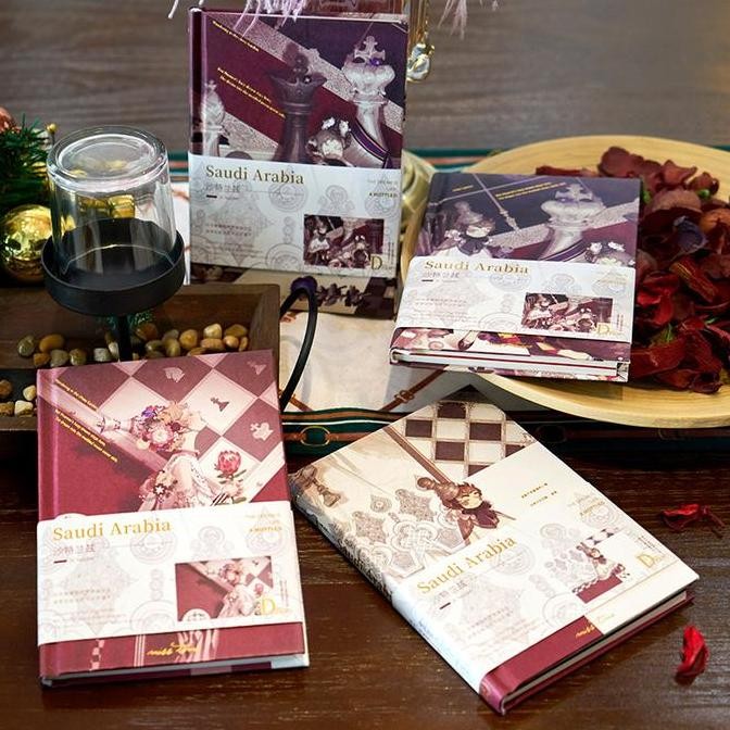 

Buku Tulis / Notebook Red Saudi Arabia Hardcover Buku Catatan Harian