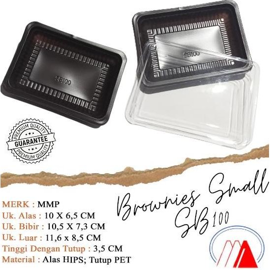 [50 Set] Mika Brownies S / Sb 100 / Mika Brownies Kecil / Small Brownies 100 / Mika Kue / Mika Kue K