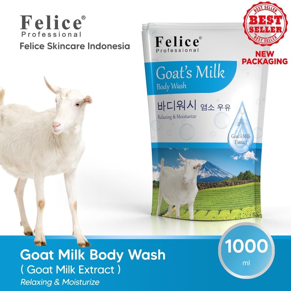 Kekinian - Felice Skincare Body Wash Lavender 1000ml 