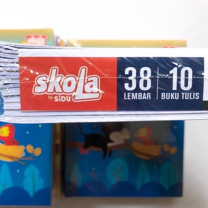 

(1 Pack / 10 Pcs) Buku Tulis Skola 38 Lembar