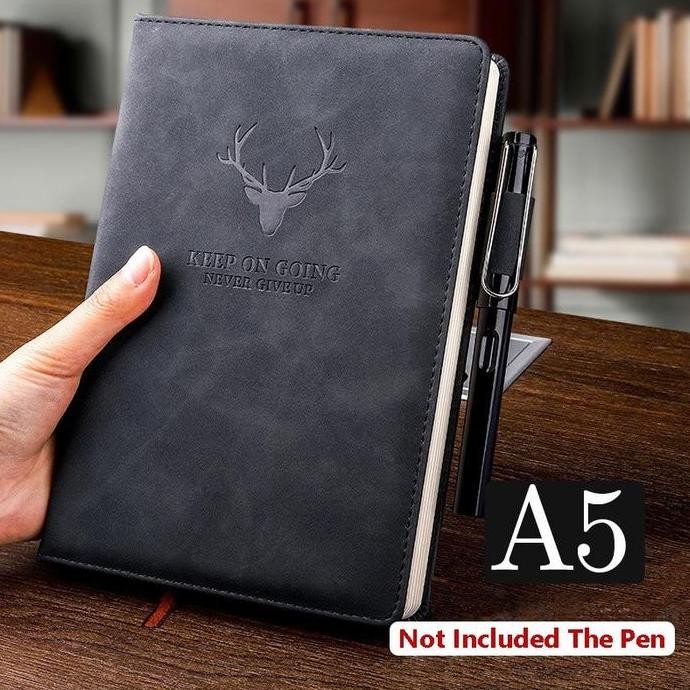 

Buku Catatan Kerja Buku Jurnal Tebal Cover Kulit Kertas A5 180 Lembar