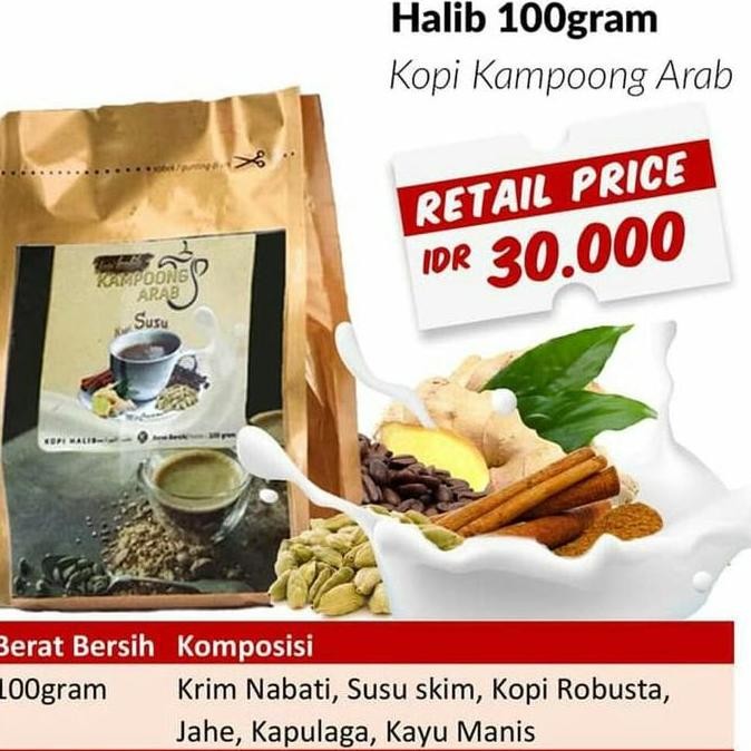

Kopi Kampoong Arab Susu Halib 100 Gr 100Gr Kopinya Kopi Robusta Rempah