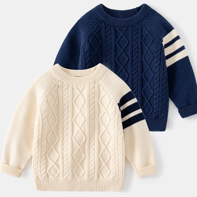 Louis Knit Sweater Baju Lengan Panjang Anak Laki Laki Sweater Anak Laki