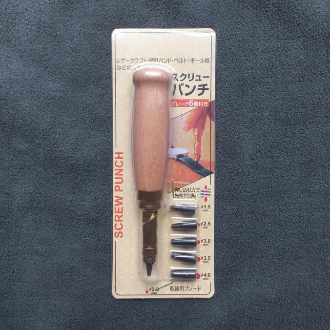 

Silahkan Order] Hole Punch Set 5pcs Size Leather Tools