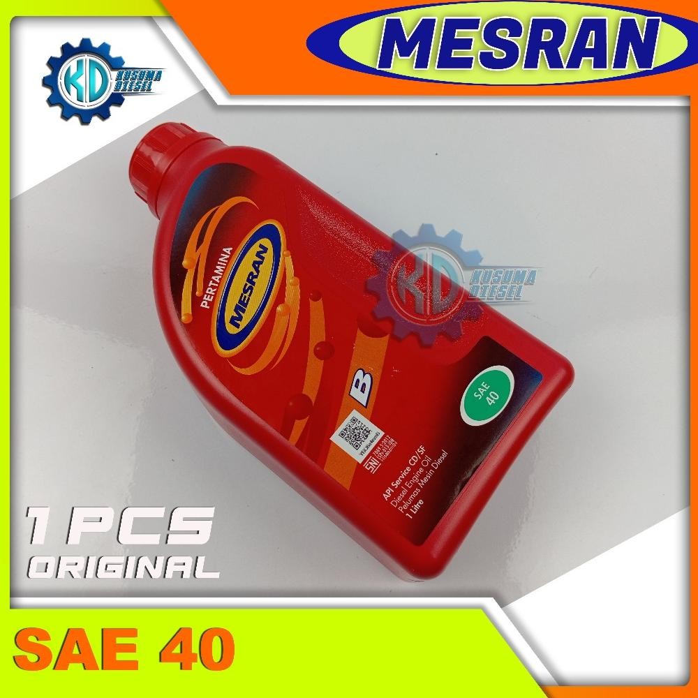 OLI MESRAN B 40 - SAE 40 - 1 LITER - OLI MESIN - OLI ENGINE - OLI PENGGERAK - DLL - MURAH - PROMO