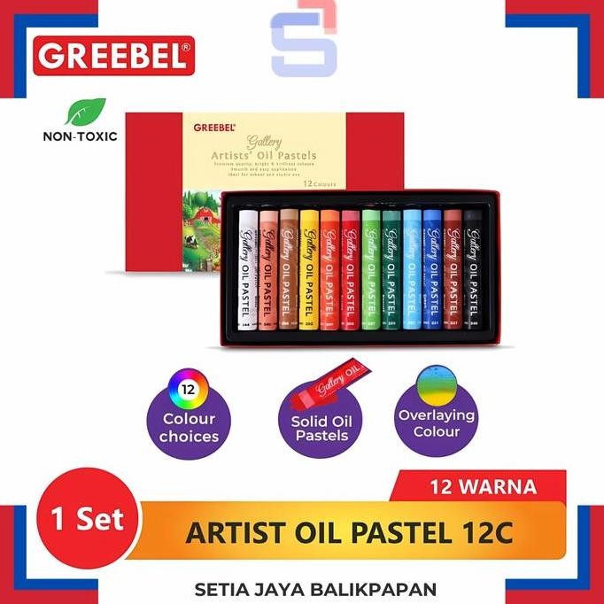 

populer] Artists oil pastel greebel 12 warna