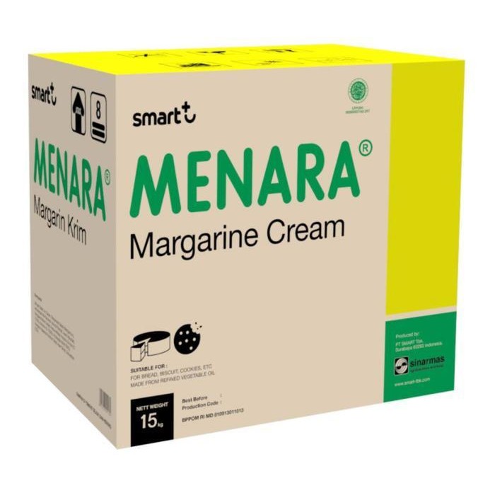 

Mentega Menara Cream 15Kg - Gosend Grab Only Original Dan Terpercaya