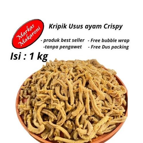 

Kripik Usus Ayam Crispy 1 Kg