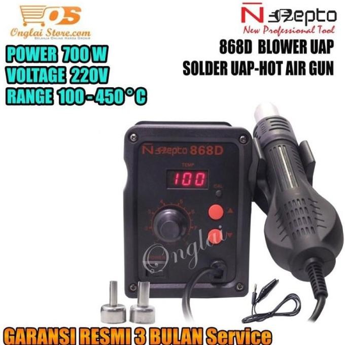 Blower / Solder Uap Nepto 868D / Blower Nepto 868d 868d /S MD HOT AIR