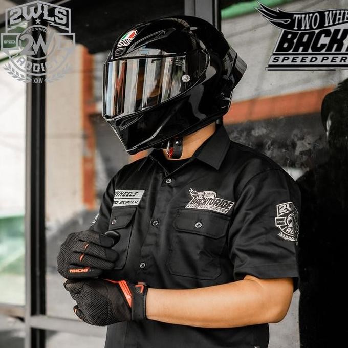 Kemeja Motor Two Wheels Workshirt BACK TO RIDE