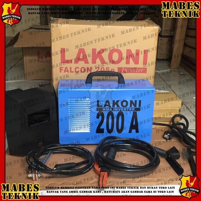 MESIN LAS LISTRIK LAKONI FALCON 205 E / 205E - TRAFO LAS 1300WATT 200A