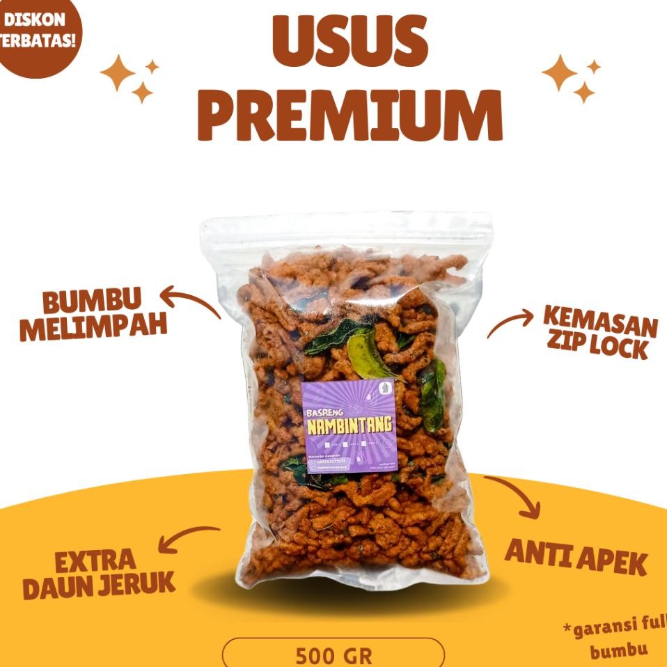 

Kripik Usus Crispy Daun Jeruk Gr