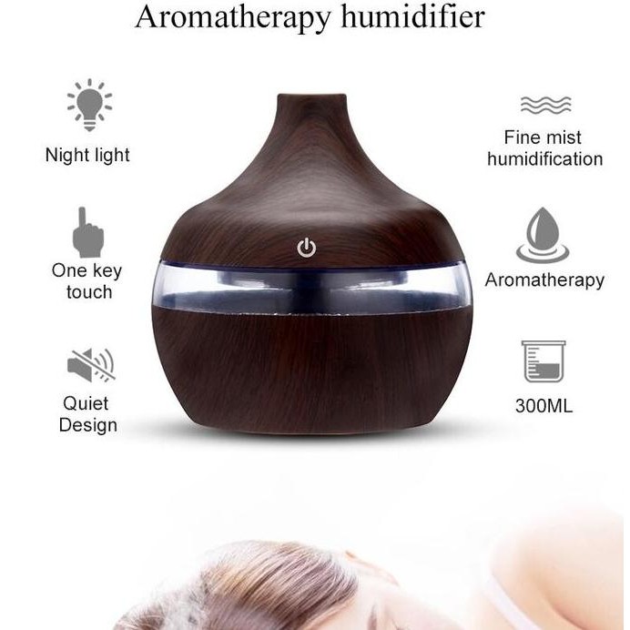 Alat Pembuat Kabut Air Humidifier Aroma Terapi Uap Pelembab Ruangan