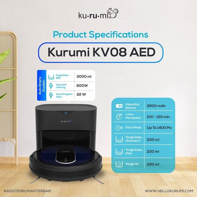 Kurumi Kv 08 Robot Vacuum Cleaner