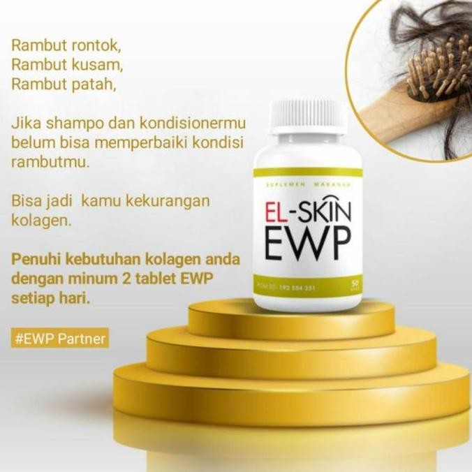 Suplemen Kulit El Skin Ewp Collagen Isi 60