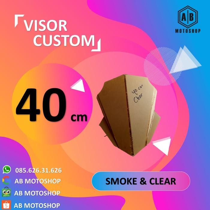 VISOR CUSTOM 40 CM VISOR MOTOR TOURING *