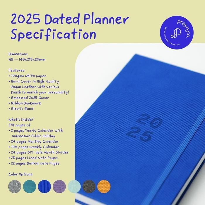 

SWG Prayn.co - Dated Planner / Agenda Tahunan / Buku Harian / Journal