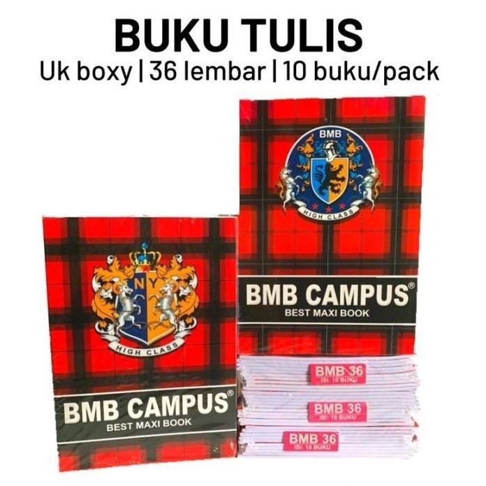 

SWG (10pc) BUKU TULIS CAMPUS 36 LEMBAR / BUKU KAMPUS BOXY PANJANG UKURAN BIG BOSS