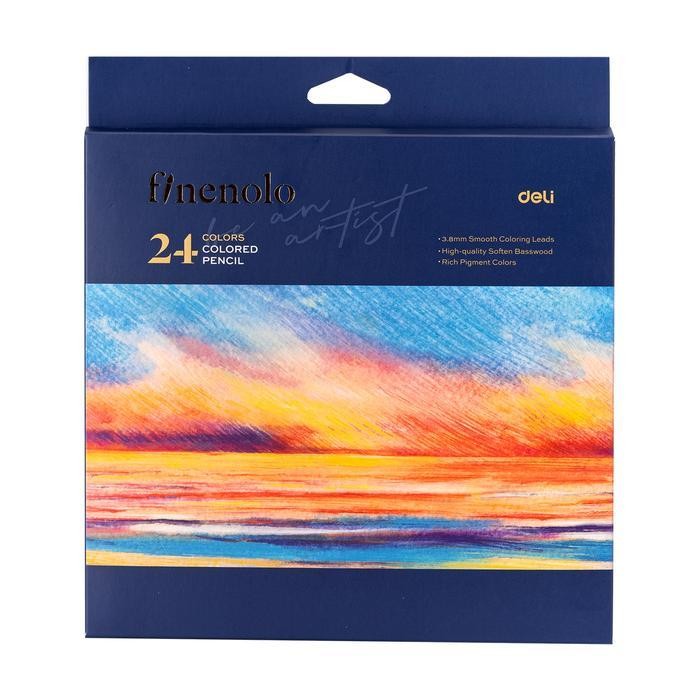 

SWG Deli Finenolo Pensil Warna Premium / Colored Pencil 3.8mm Lead Warna Sangat Terang EC131 Kayu Stationery